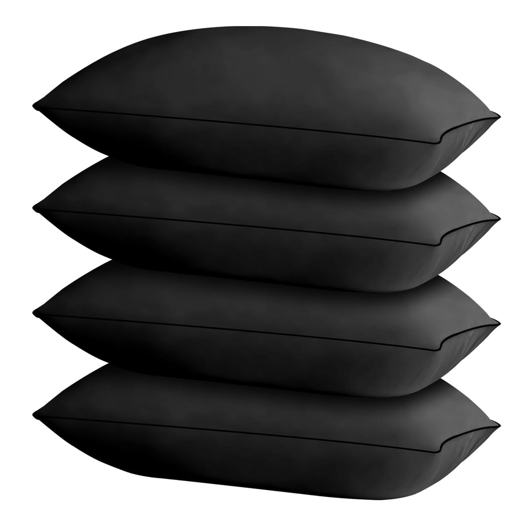 HIMOON Bed Pillows for Sleeping 4 Pack,Standard Size Cooling Pillows Set of 4,Top-end Microfiber Cover for Side Stomach Back Sleepers