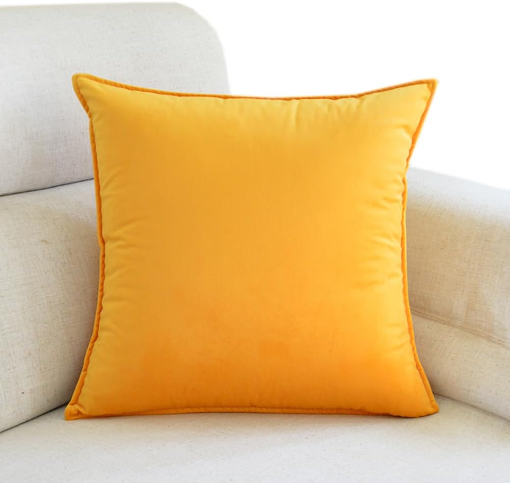 Tingting's Dream Luxury Velvet Sofa Throw Pillows Soft Decorative Sofa Couch Pillows Bed Rest Reading Pillow Chair Waist Back Cushion (Light Purple, 40×60CM/15.7"×23.6")
