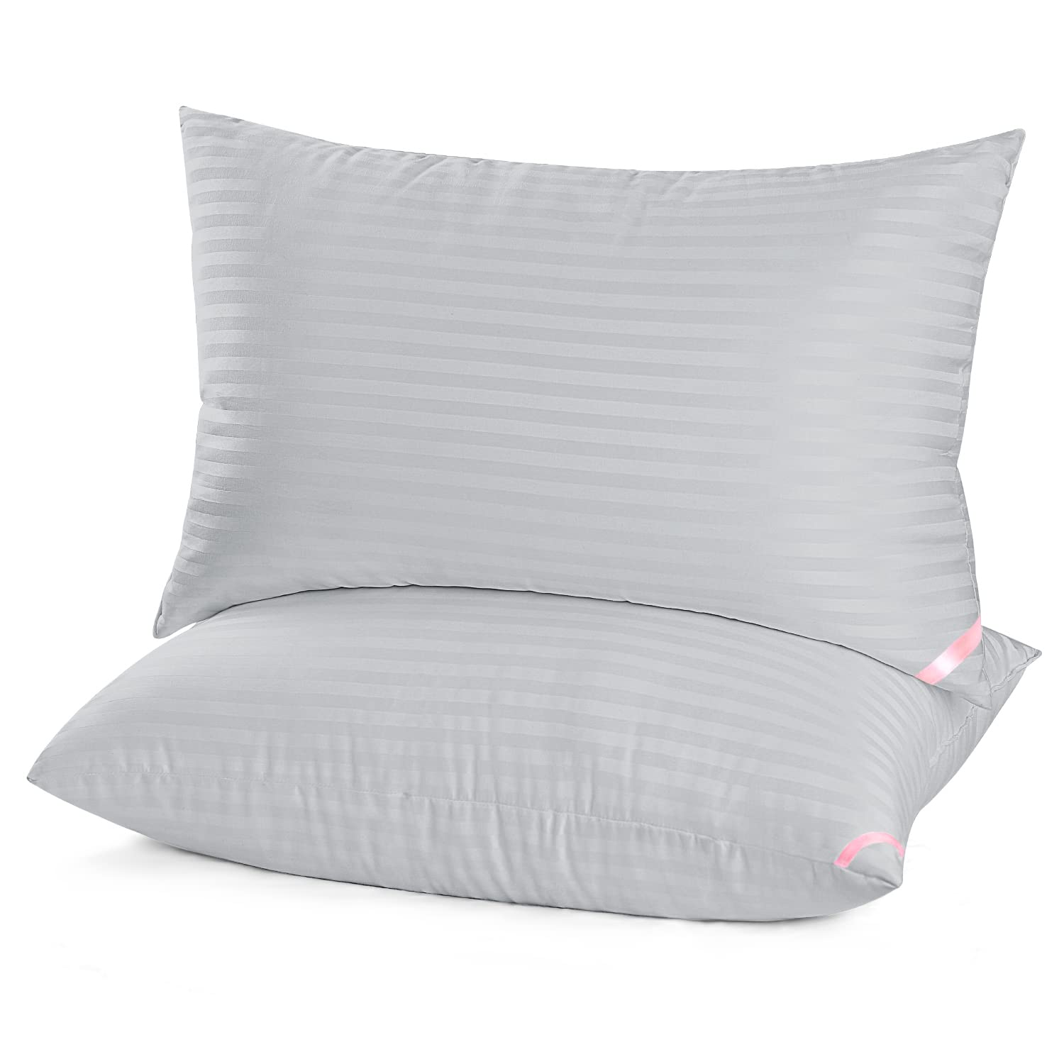 EIUE Bed Pillows for Sleeping 2 Pack Queen Size，Super Soft Down Alternative Microfiber Filled Pillows,Pillows for Side and Back Sleepers,20 x 30 Inches,Blue