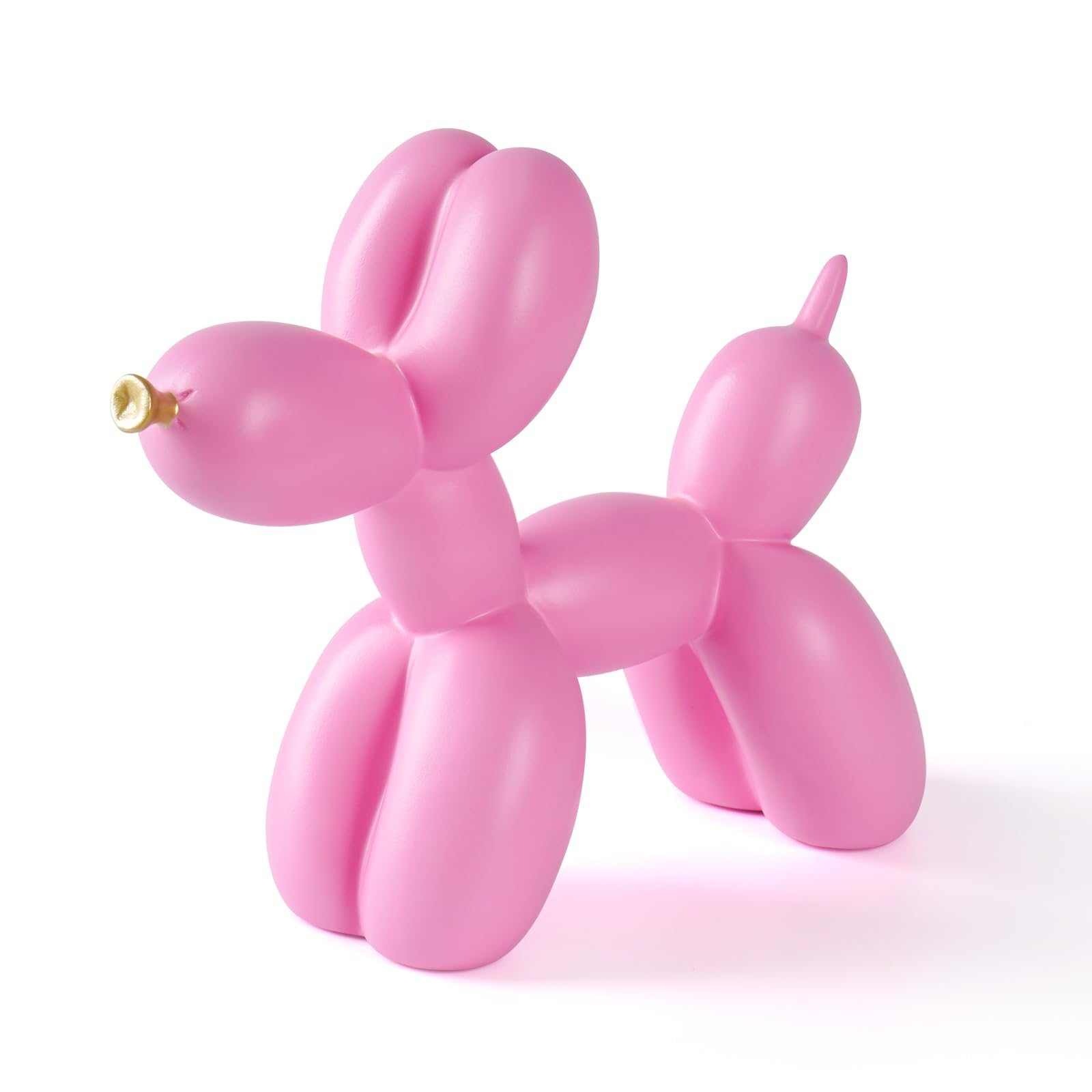 Notakia Creative Black Balloon Dog Decor Statue Crafts Living Room Decor Desktop Decorations,Handmade Modern Small Shelf Animal Statue Ornament Home Decor (Big Pure Black)