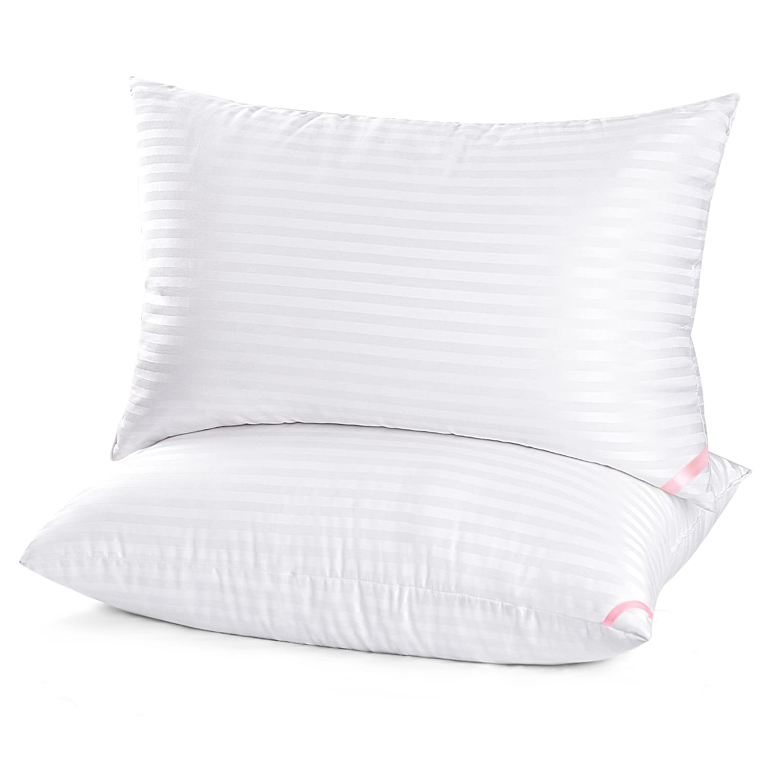 EIUE Bed Pillows for Sleeping 2 Pack Queen Size，Super Soft Down Alternative Microfiber Filled Pillows,Pillows for Side and Back Sleepers,20 x 30 Inches,Blue