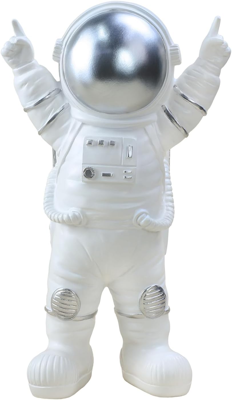 Colias Wing Astronaut Statues Sculpture Figurine Ornament Home Arts and Crafts Desktop Accessories Tabletop Decoration-Stand