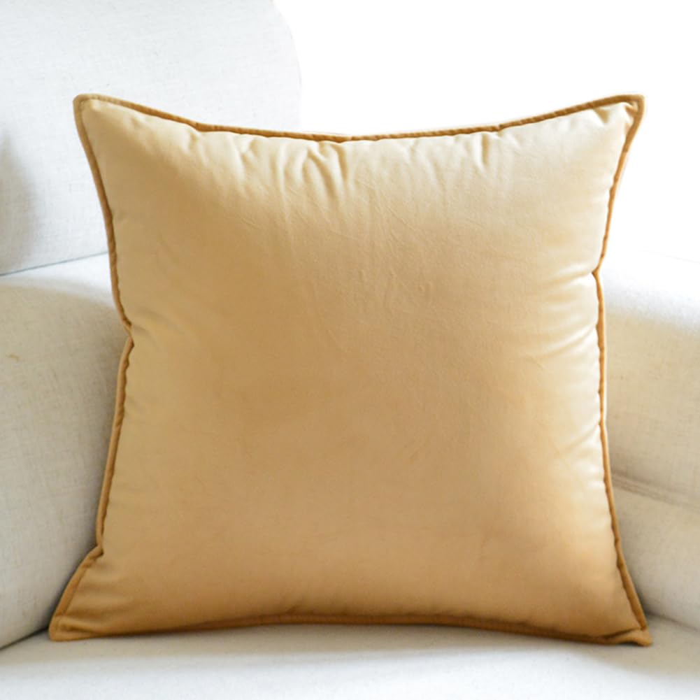 Tingting's Dream Luxury Velvet Sofa Throw Pillows Soft Decorative Sofa Couch Pillows Bed Rest Reading Pillow Chair Waist Back Cushion (Light Purple, 40×60CM/15.7"×23.6")