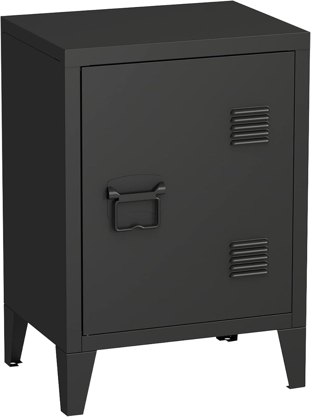 MIOCASA Metal Nightstand Modern End Side Table Steel Bedside Storage Cabinet with Shelf Easy Assembly for Living Room Bedroom