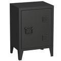 MIOCASA Metal Nightstand Modern End Side Table Steel Bedside Storage Cabinet with Shelf Easy Assembly for Living Room Bedroom