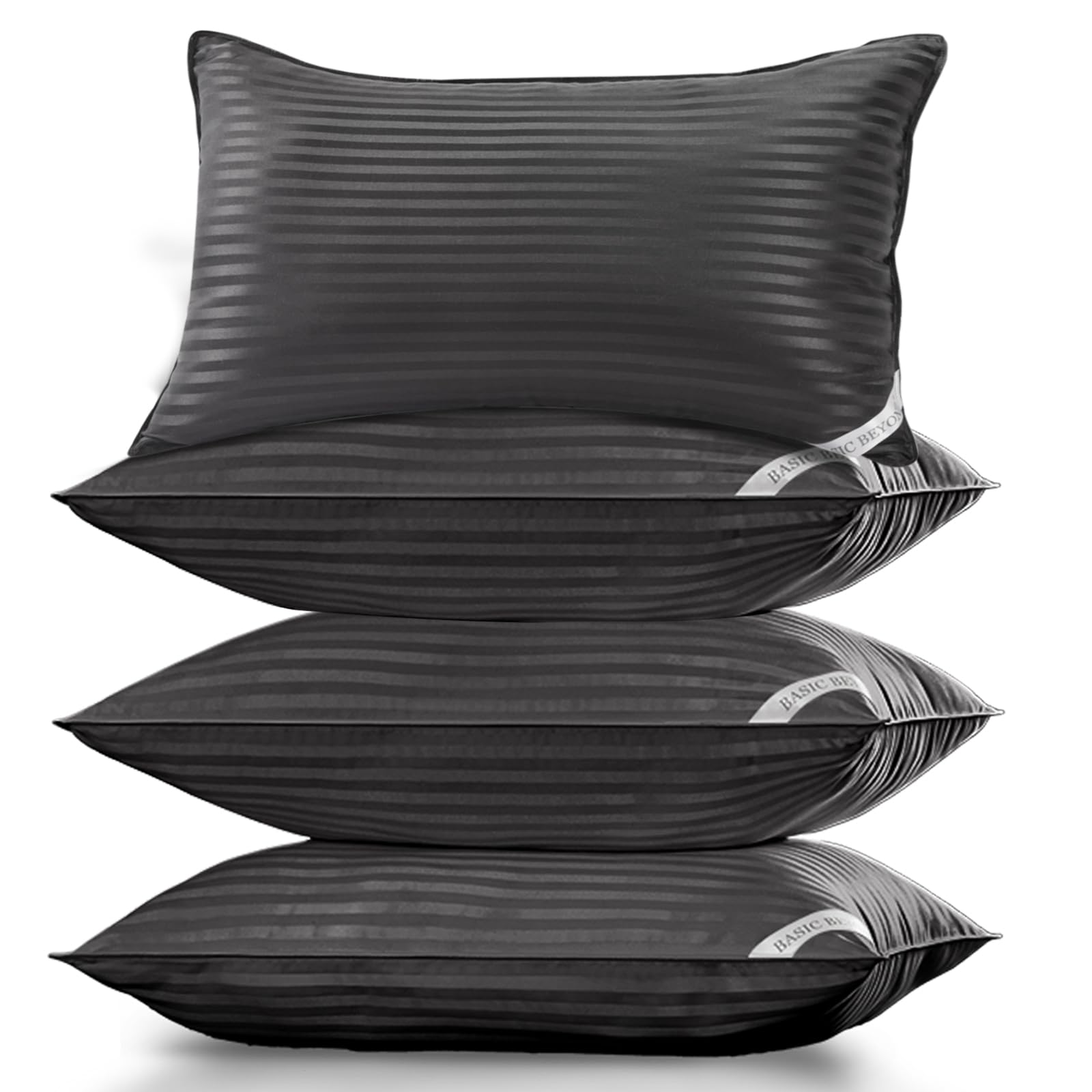 2 Pack 20x26" Grey Luxury Hotel Pillows, Soft Down Alternative Sleeping Pillows