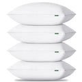 Pillows Standard Size Set of 4, Luxury Fluffy Bed Pillows for Sleeping 4 Pack, Soft and Supportive Bed Pillow with Down Alternative Filling for Side and Back Sleepers (18"x26")
