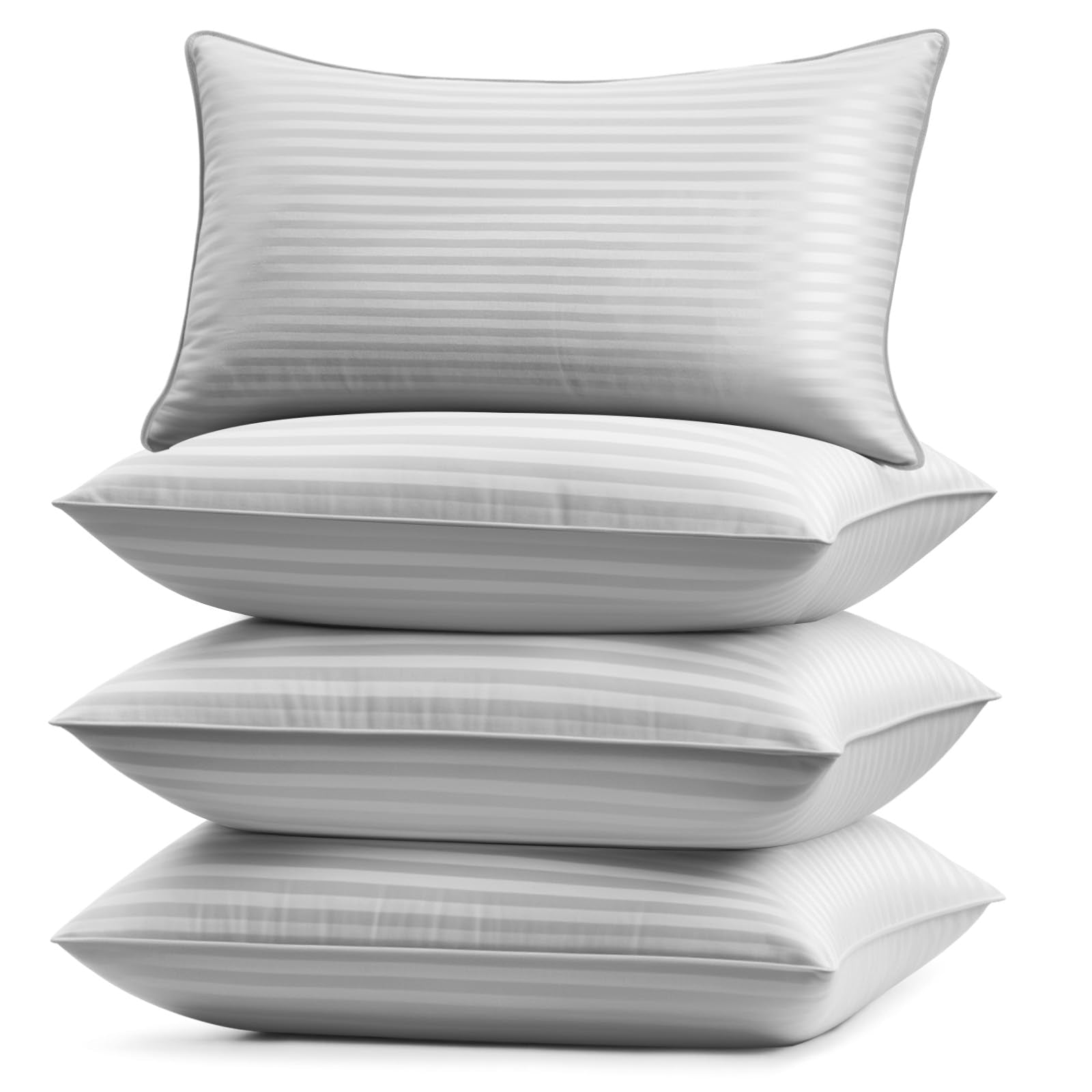 2 Pack 20x26" Grey Luxury Hotel Pillows, Soft Down Alternative Sleeping Pillows