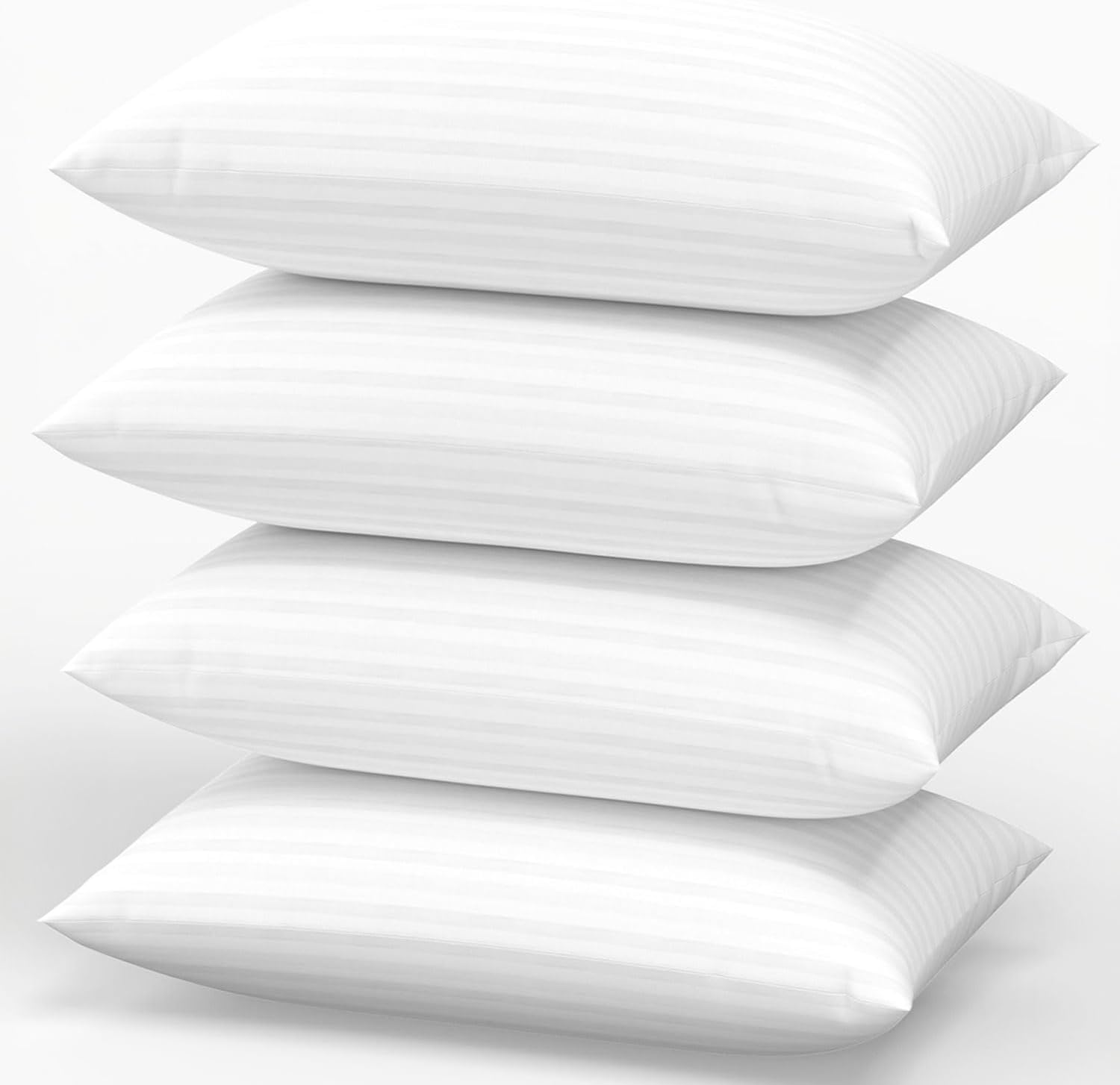 Favocama Pillows Standard Size Set of 4 Hotel Collection Bed Pillow for Sleeping Pillows 4 Pack for Back, Stomach or Side Sleepers Soft and Supportive Washable Pillows for Bedroom