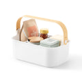 Umbra Bellwood Multipurpose Caddy Organizer with Handle, Desk, Makeup, Dorm Caddy, Kitchen Cabinet Organizer, Natural/White