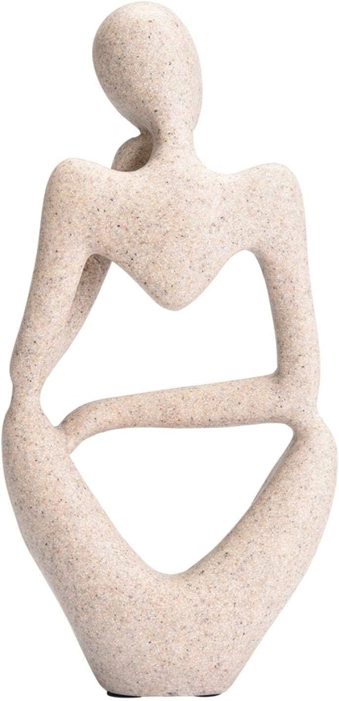 Abstract Character Resin Statue, Creative Desktop & Bookshelf Decor Sculpture
