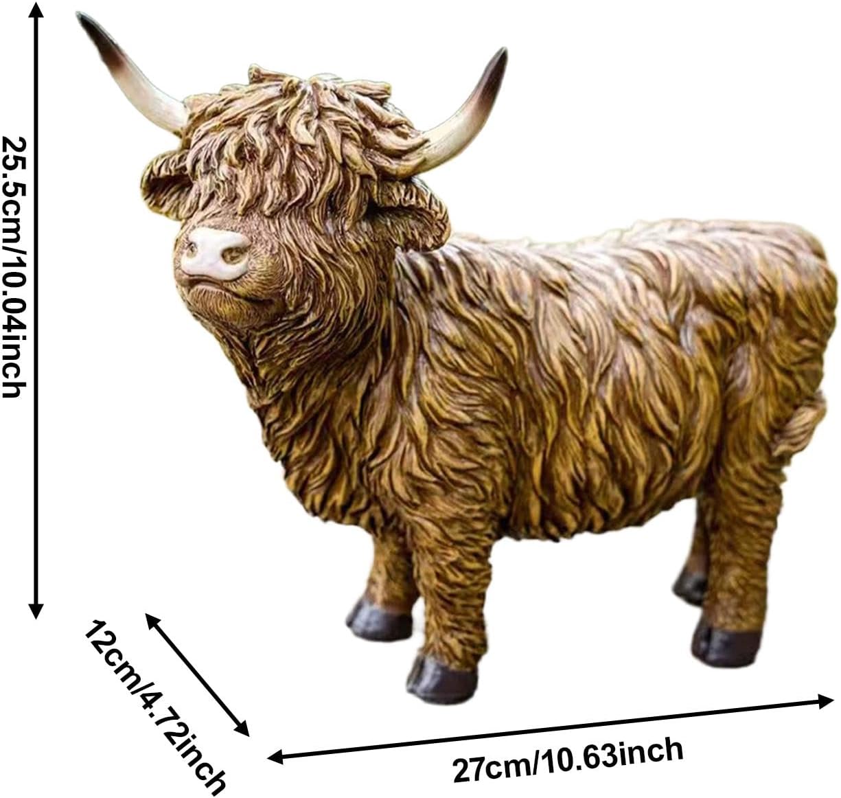Fenteer Figurine Garden Statue Art Crafts Creative Desktop Ornament Yard Art Decor for Cabinet Table Centerpiece Bedroom