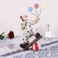 orenm Creative Clown Circus Statues,Interesting Home Decor Resin Sculpture,Handmade Crafts Collectible Art Figures Decor Ornament,Christmas,Parties and Events Desktop Decor (Balloon)