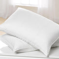White Standard Bed Pillow Insert - Premium Polyester Cotton Blend - Down Alternative Fill - Pillows 2 Pack for Side,Back or Stomach Sleepers - Soft & Cozy Standard Pillow (Standard,White)