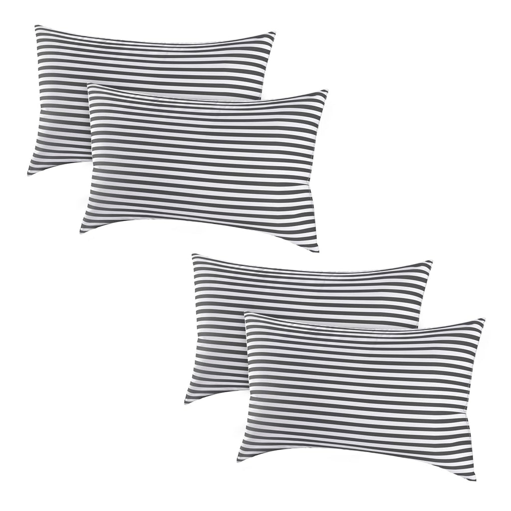 EIUE Bed Pillows for Sleeping 4 Pack，Pillows for Side and Back Sleepers,Super Soft Down Alternative Microfiber Filled Pillows (White, Queen (Pack of 4))