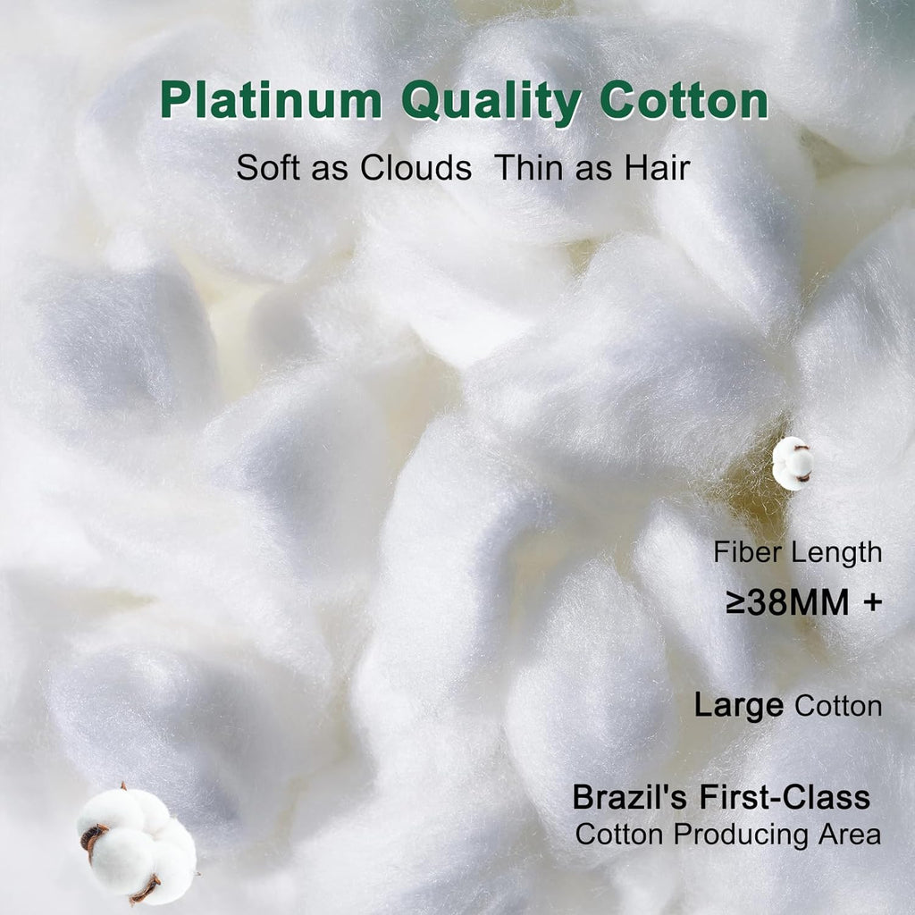 YOUR MOON Fluffy Support Bed Pillow Standard Size, Luxury Hotel Quality Bed Pillows for Side Sleeper, Super Soft Premium Down Alternative Filling Pillow for Sleeping (Rainbow)