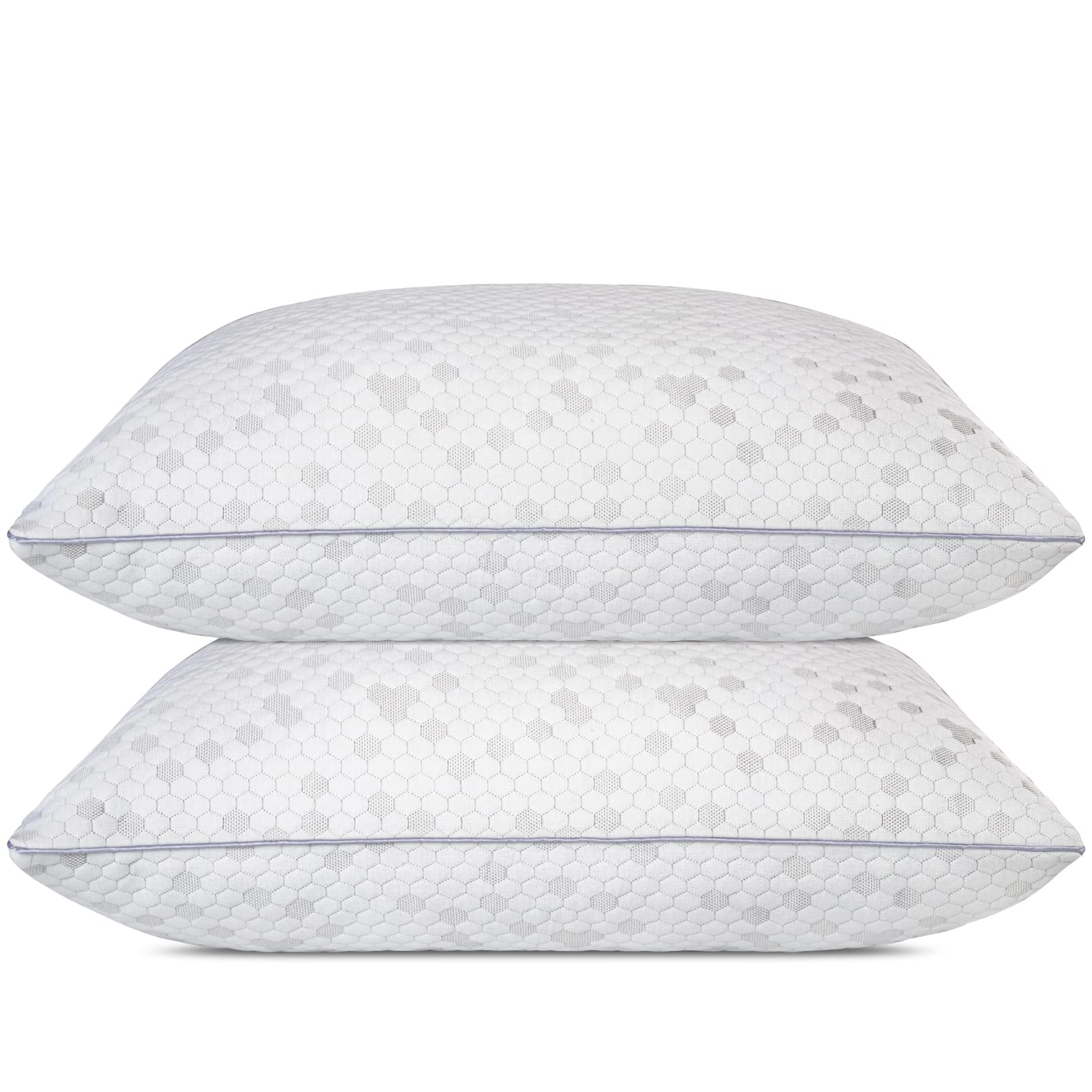 HIMOON Bed Pillows for Sleeping 4 Pack,Standard Size Cooling Pillows Set of 4,Top-end Microfiber Cover for Side Stomach Back Sleepers