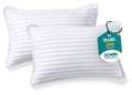 Utopia Bedding Youth Pillow (White, 2 Pack), 16x22 Kids Pillow for Sleeping, Soft and Breathable Cotton Blend Shell, Polyester Filling, Perfect for Kids Bed and Travel (Intended for Age 5 and up)