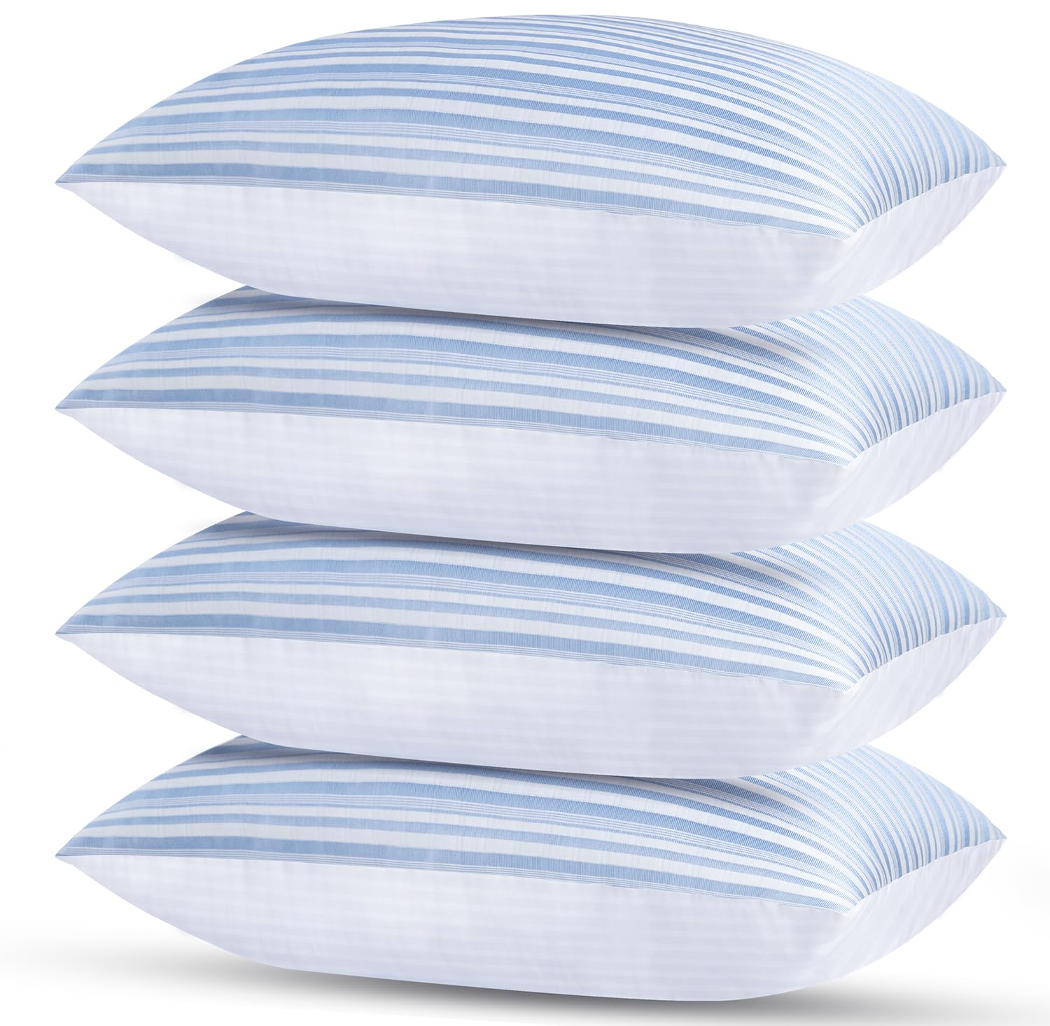 Favocama Pillows Standard Size Set of 4 Hotel Collection Bed Pillow for Sleeping Pillows 4 Pack for Back, Stomach or Side Sleepers Soft and Supportive Washable Pillows for Bedroom