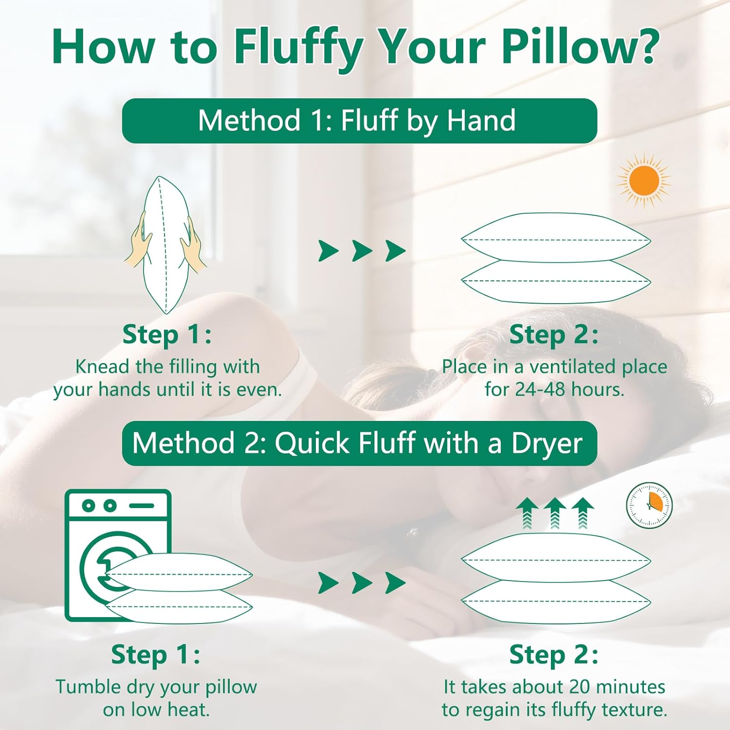 Pillows Standard Size Set of 4, Luxury Fluffy Bed Pillows for Sleeping 4 Pack, Soft and Supportive Bed Pillow with Down Alternative Filling for Side and Back Sleepers (18"x26")