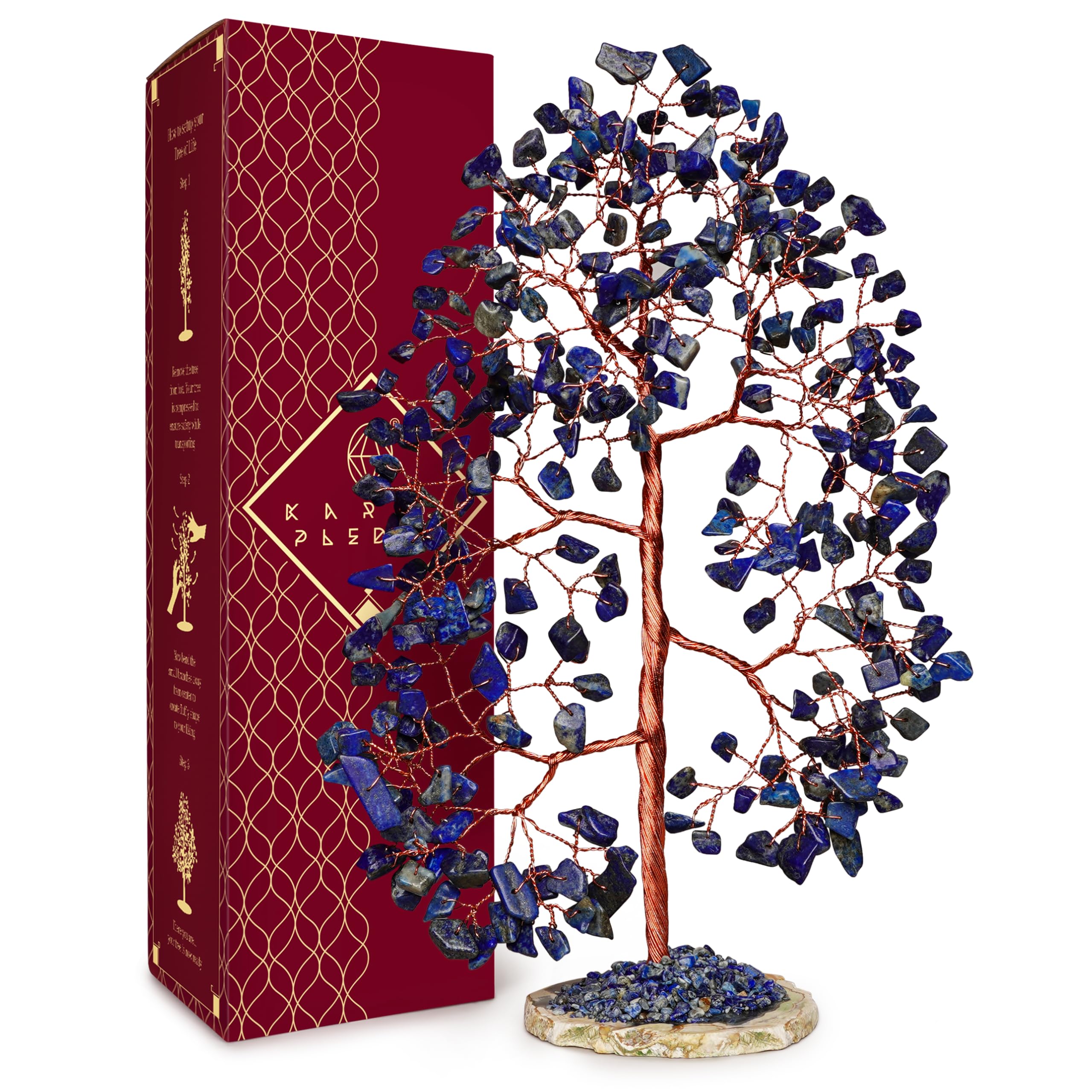 Chakra Tree of Life Birthday Gifts for Women, Mom, Sister, Friends, Handmade Healing Crystal Tree Bring Money, Positivity & Good Luck, Boho Home, Room and Office Desk Decor, Unique Fathers Gift